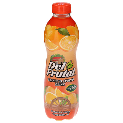 Bebida sabor naranja Del Frutal con pulpa 16.9 fl oz