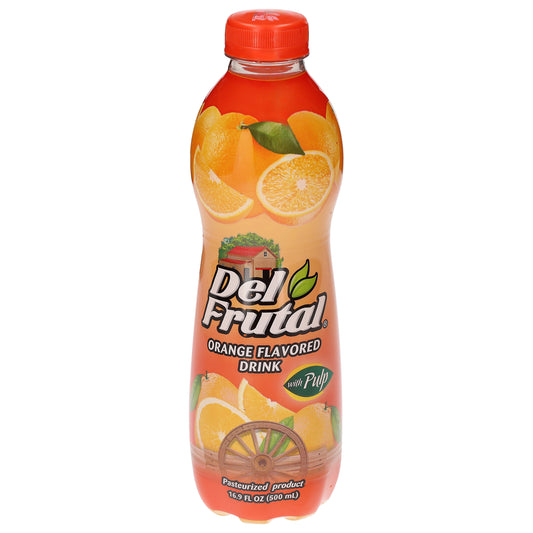 Bebida sabor naranja Del Frutal con pulpa 16.9 fl oz