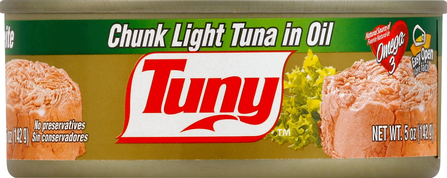 Tuny Chunk Light Tuna in Oil 5 oz