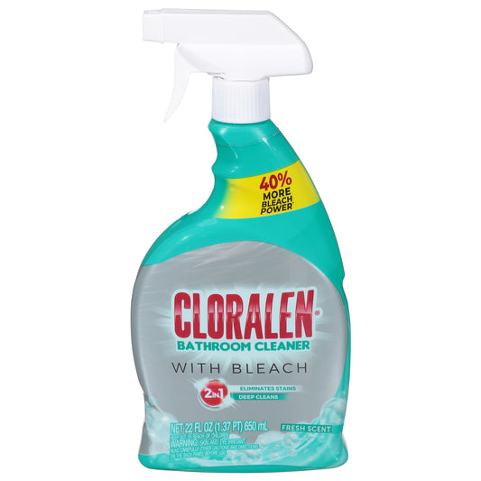 Cloralen Fresh Scent Bathroom Cleaner with Bleach 22 fl oz