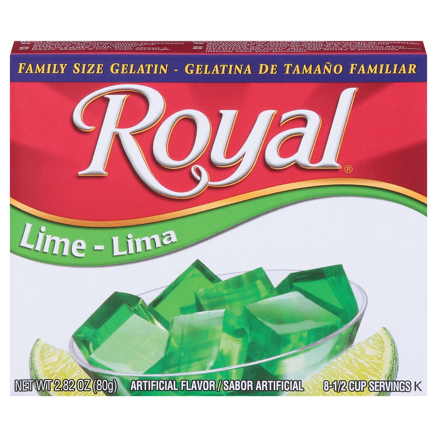 Royal Lime Gelatin Family Size 2.82 oz