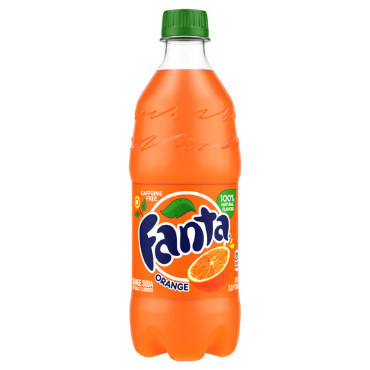 Fanta Orange Soda Bottle, 20 fl oz