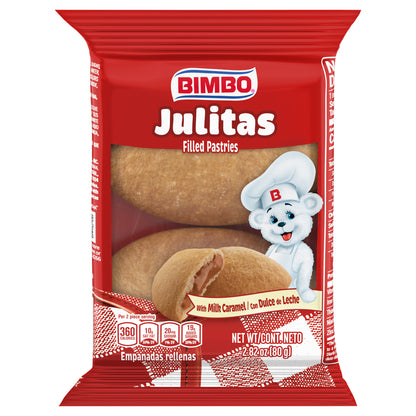 Bimbo Julitas Milk Caramel (Twin Pack) Filled Pastries, 2 count, 2.82 oz