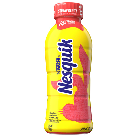 Nesquik Strawberry Flavored Lowfat Milk, Ready to Drink