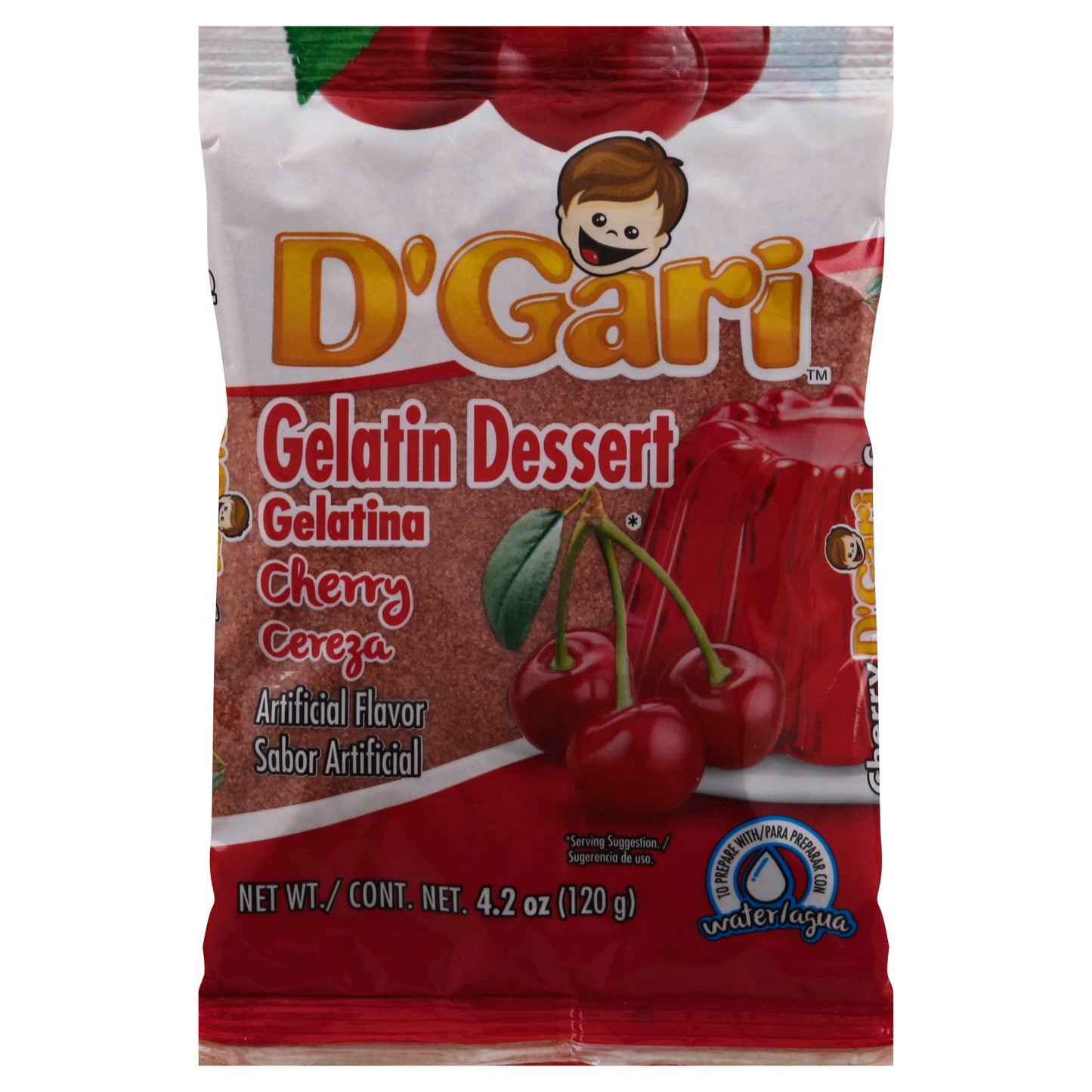 D'Gari Cherry Gelatin Dessert 4.2 oz