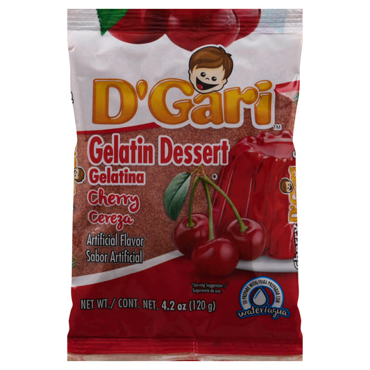 D'Gari Cherry Gelatin Dessert 4.2 oz