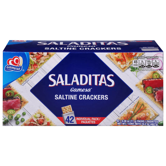 Gamesa Saladitas Saltine Crackers 42 - 0.38 oz Packs