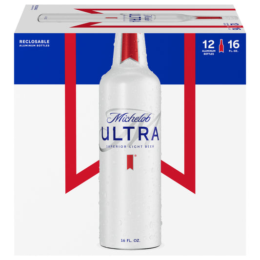 Michelob Ultra Superior Light Beer 12 - 16 fl oz Bottles