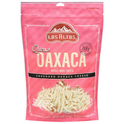 Los Altos Whole Milk Oaxaca Shredded Cheese 16 oz
