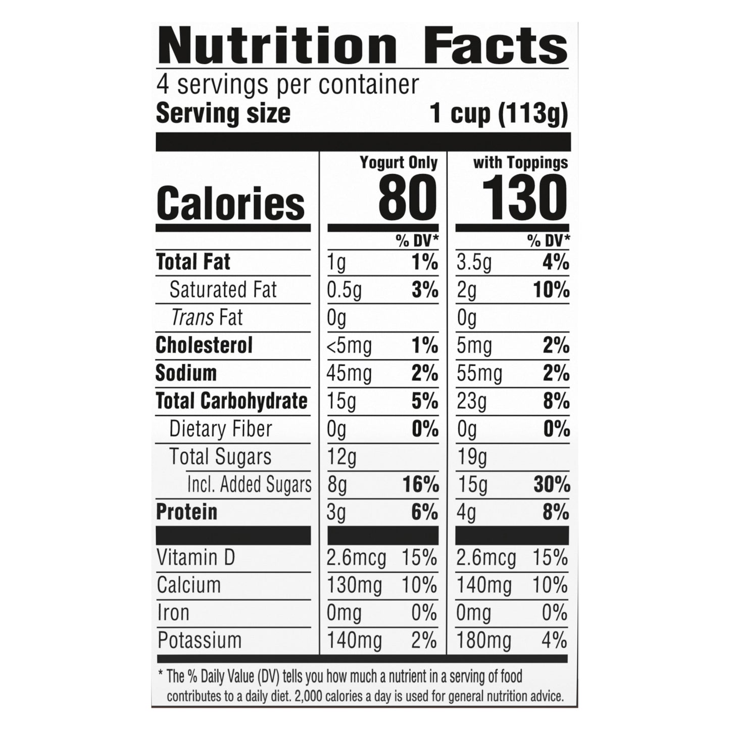 YoCrunch Low Fat Vanilla with M&Ms Yogurt, 4 Oz. Cups, 4 Count