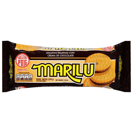 Marilu Chocolate Cream Filled Biscuits 216 g