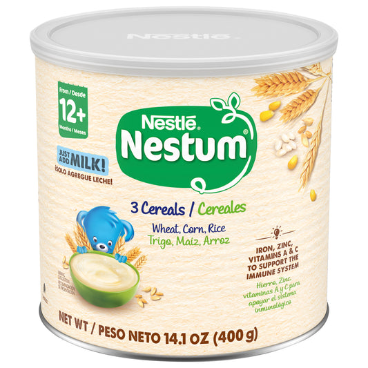 Nestum 12+ Months 3 Cereals 14.1 oz Cereal Canister