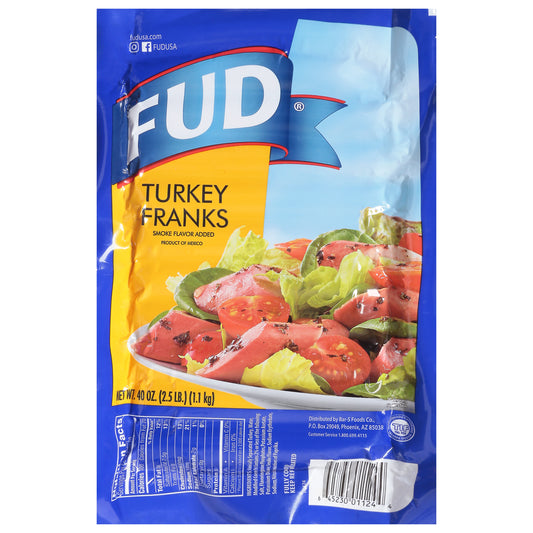 FUD Smoke Flavor Turkey Franks 40 oz