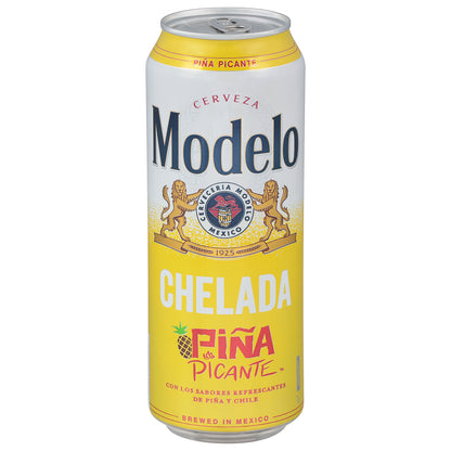 Modelo Chelada Pina Picante Mexican Import Flavored Beer, 24 fl oz Can, 3.5% ABV