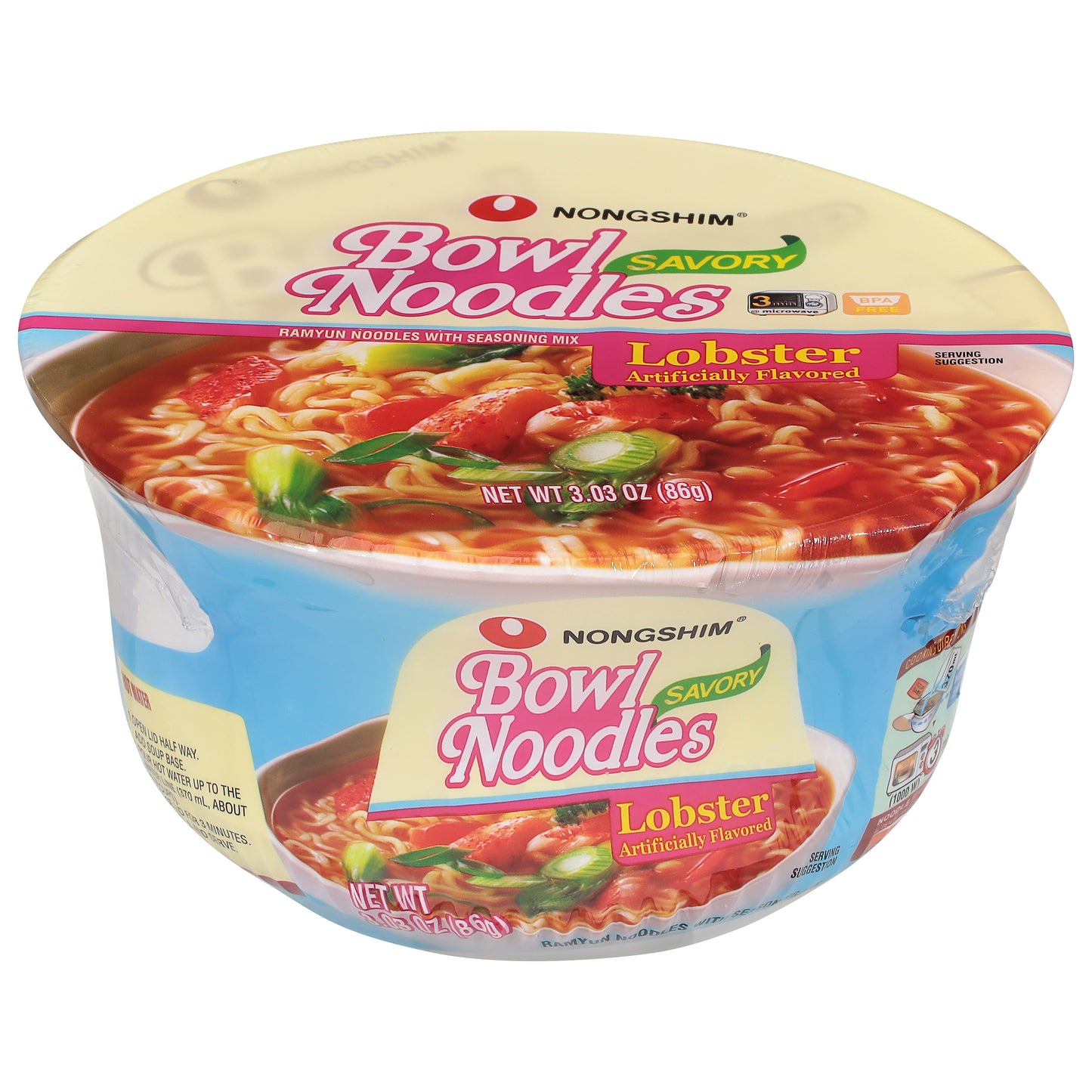 Fideos Nongshim Bowl Sabor Langosta 85 g