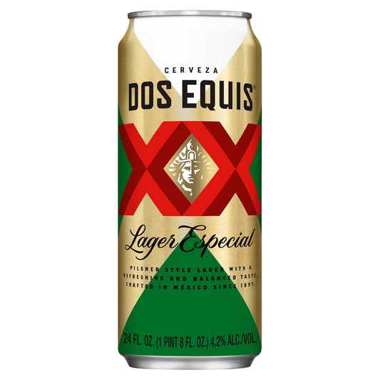 Dos Equis Lager Especial Beer 24 fl oz Can