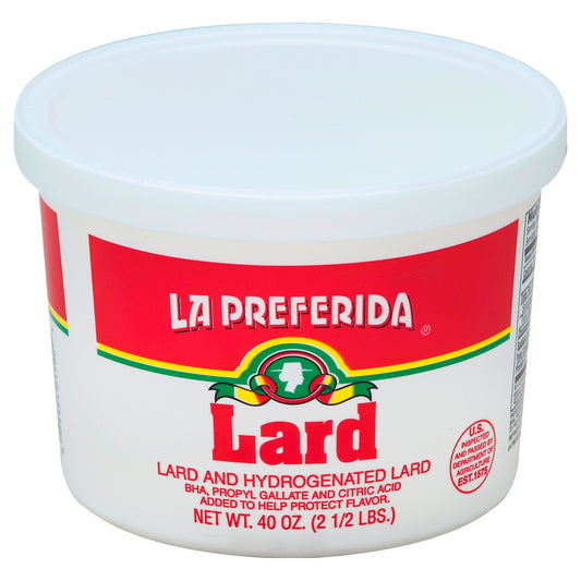 La Preferida Lard 40 oz