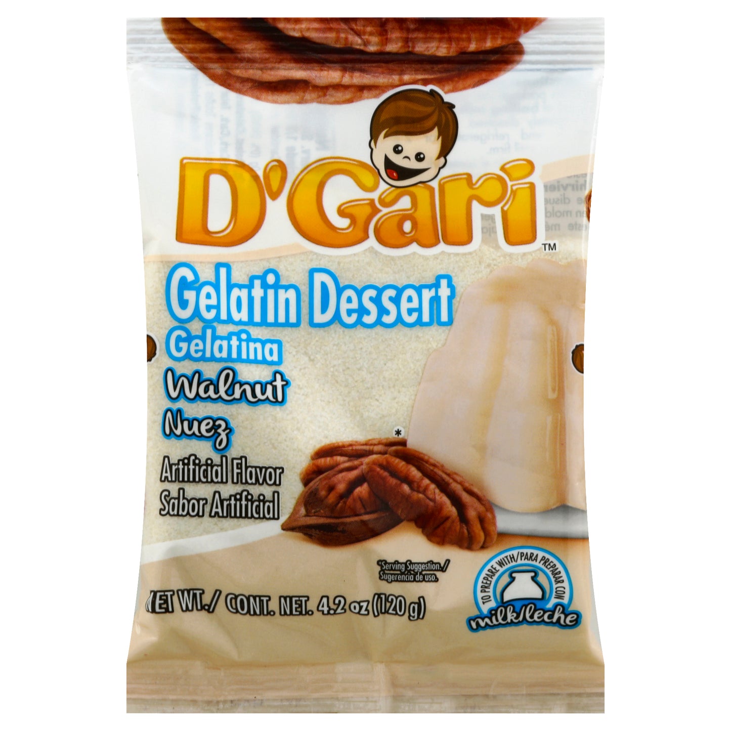 D'Gari Gelatin Dessert 4.2 oz - Walnut