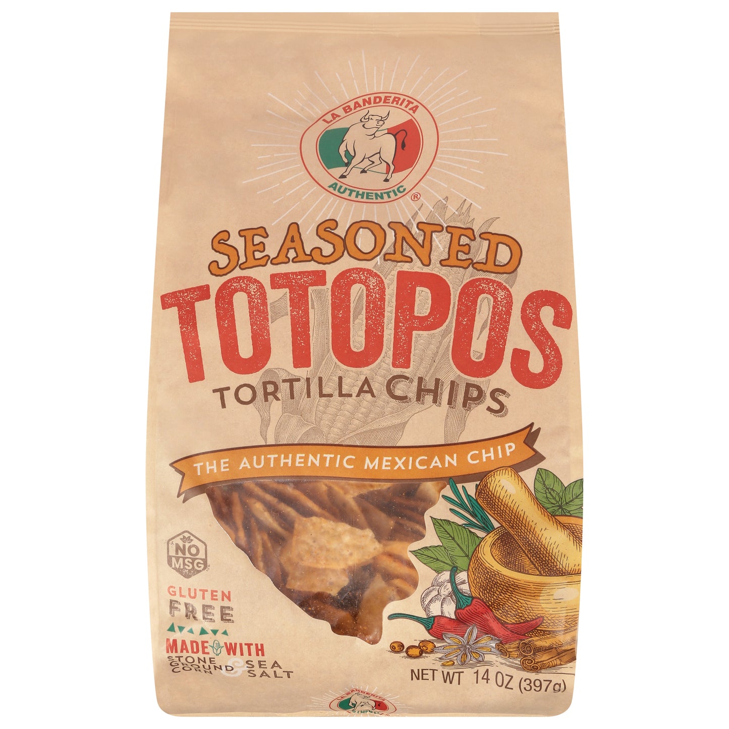 Tortilla Chips Sazonados La Banderita 14 oz
