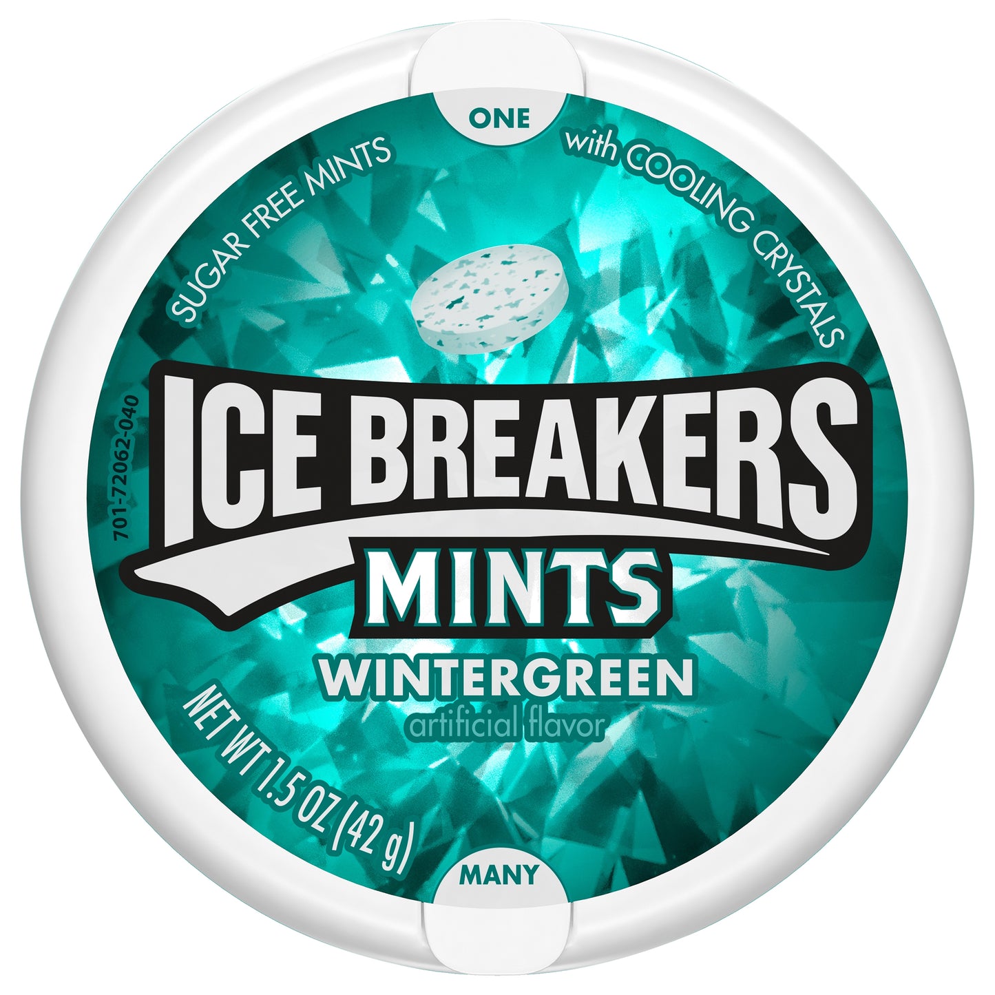 ICE BREAKERS Wintergreen Sugar Free Mints Tin, 1.5 oz