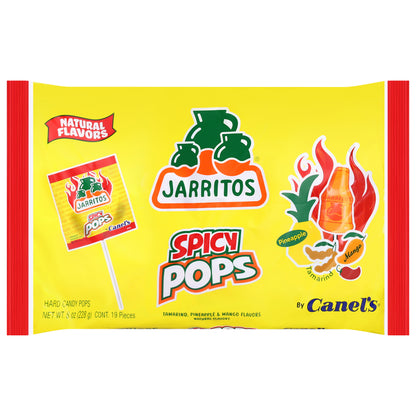 Canel's Jarritos Spicy Tamarind, Pineapple & Mango Flavors Hard Candy Pops 19 Each