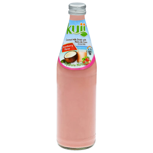 Bebida de Leche de Coco Sabor Fresa con Gelatina de Coco Kuii 485 ml