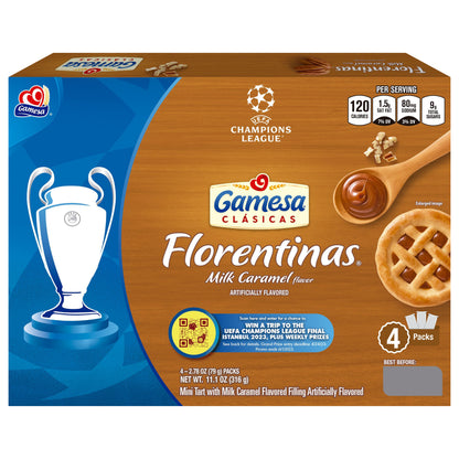 Gamesa Clasicas Florentinas Milk Caramel Flavor 11.1 Oz 4 Count