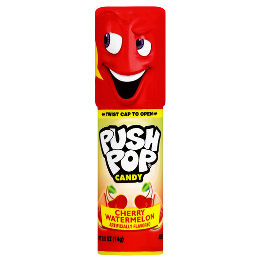 Push Pop Cherry Watermelon Candy 0.5 oz