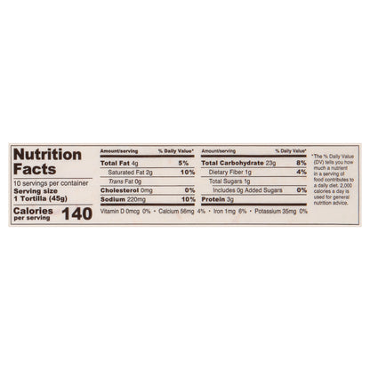 La Banderita Large Soft Taco Flour Tortillas 10 ea