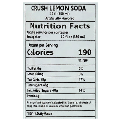 Crush Limonada 12 fl oz