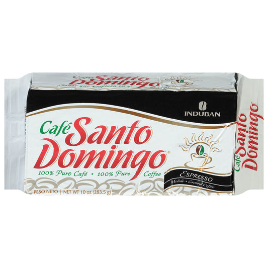 Cafe Santo Domingo Ground 100% Pure Espresso Coffee 10 oz