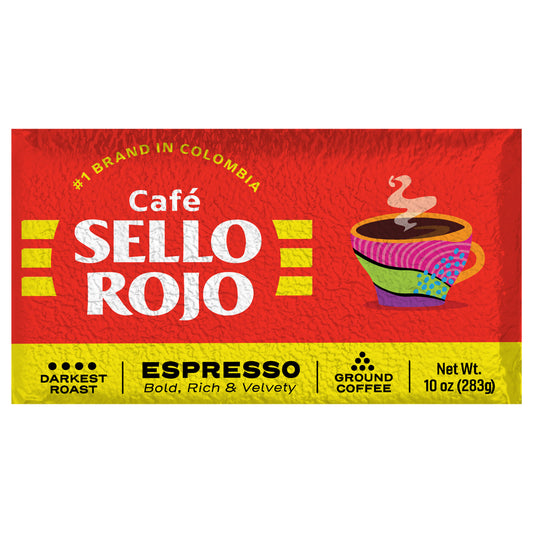 Cafe Sello Rojo Espresso Brick Ground Coffee