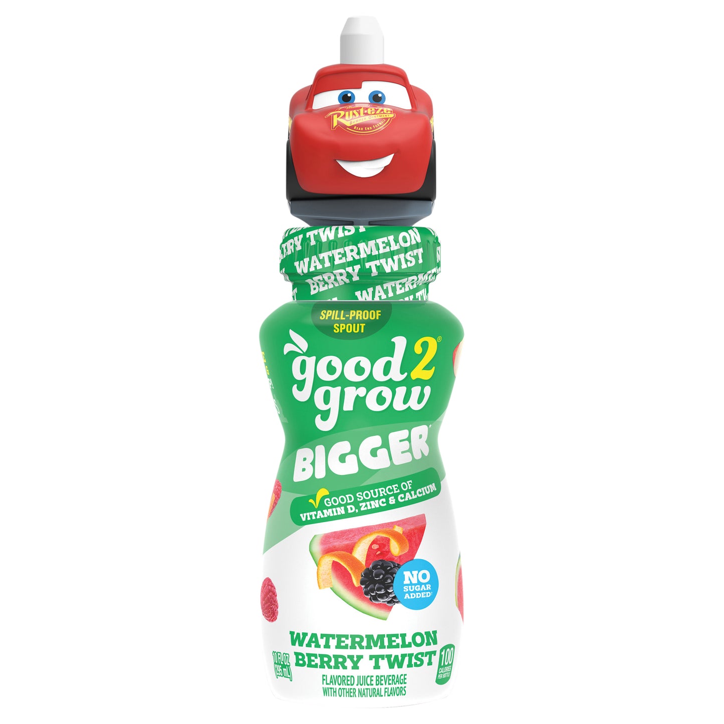good2grow 10oz Bigger Watermelon Berry Twist Juice (Character Tops Will Vary)