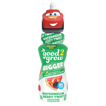 good2grow 10oz Bigger Watermelon Berry Twist Juice (Character Tops Will Vary)