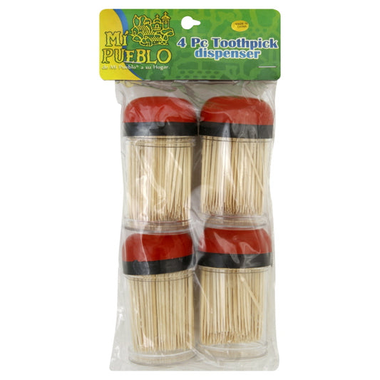 Mi Pueblo Toothpick Dispensers 4 ea