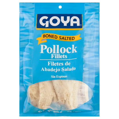 Goya Boned Salted Pollock Fillets 16 oz