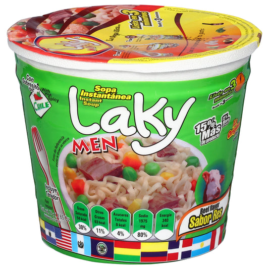 Laky Men Beef Flavor Instant Soup 75 g