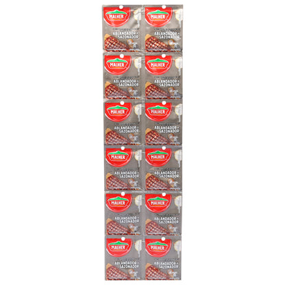 Malher Meat Tenderizer and Seasoning Mix 12 - 0.35 oz Packets
