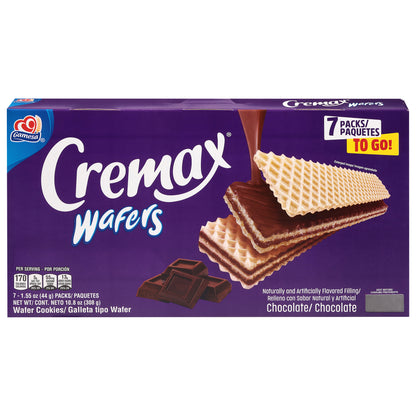 Gamesa Cremax Chocolate Wafer Cookies 7 - 1.55 oz Packs