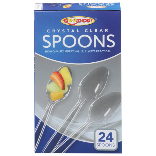 GoodCo Crystal Clear Spoons 24 ea