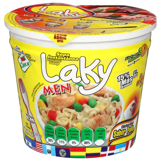 Laky Men Chicken Flavor Instant Soup 75 g