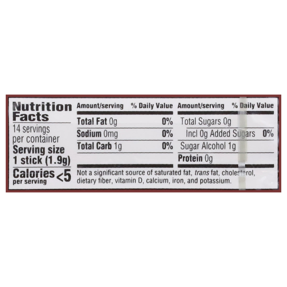 Trident Sugar Free Cinnamon Gum 14 ea