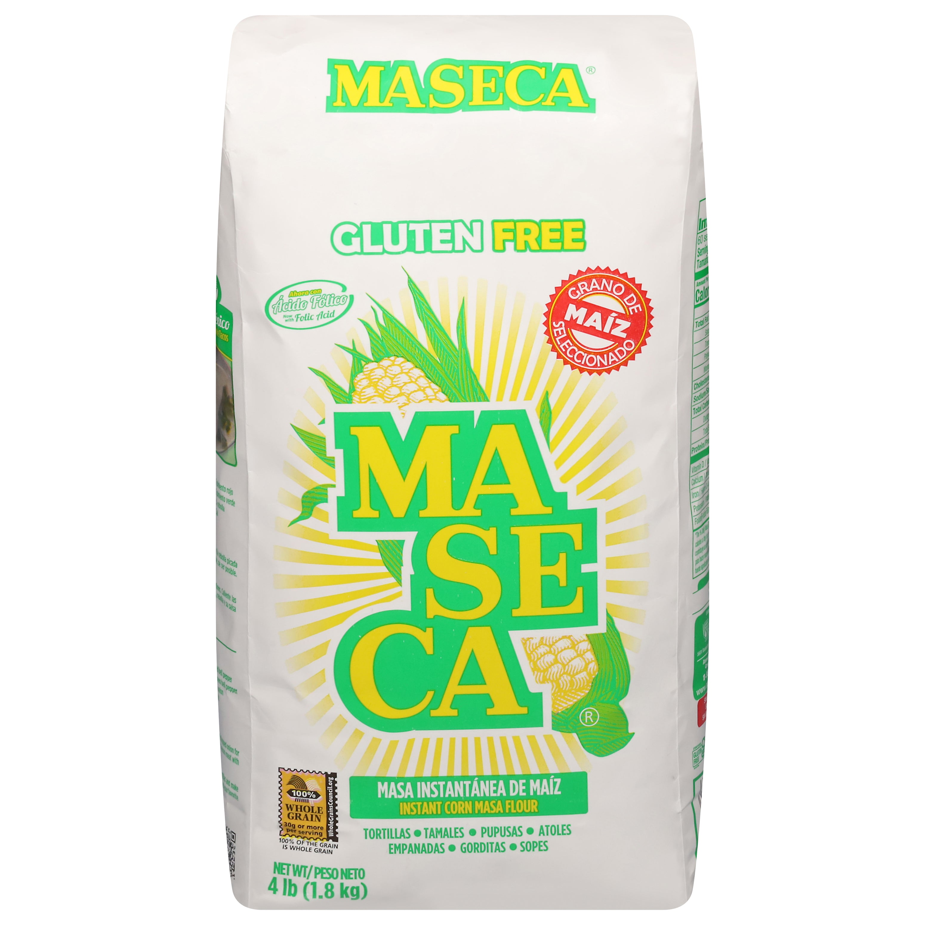 MASECA Traditional Instant Corn Masa Flour 4 Lb – El Gran Valle Verde