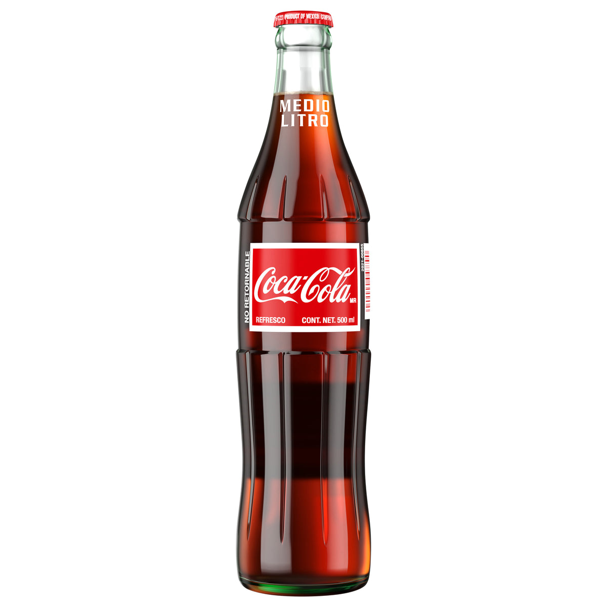 Coca-Cola Mexico Glass Bottle, 500 mL