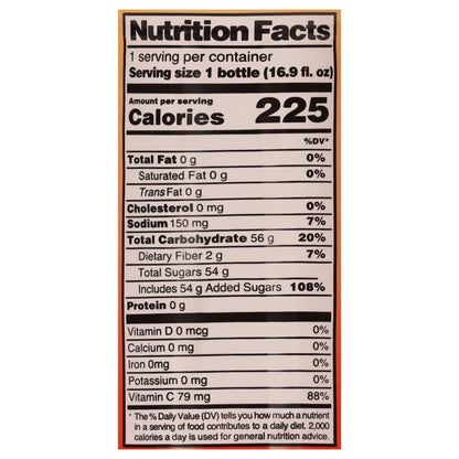 Bebida sabor naranja Del Frutal con pulpa 16.9 fl oz