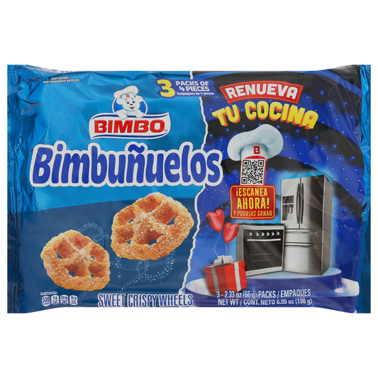 Bimbo Sweet Crispy Wheels Bimbunuelos 3 - 2.33 oz Packs