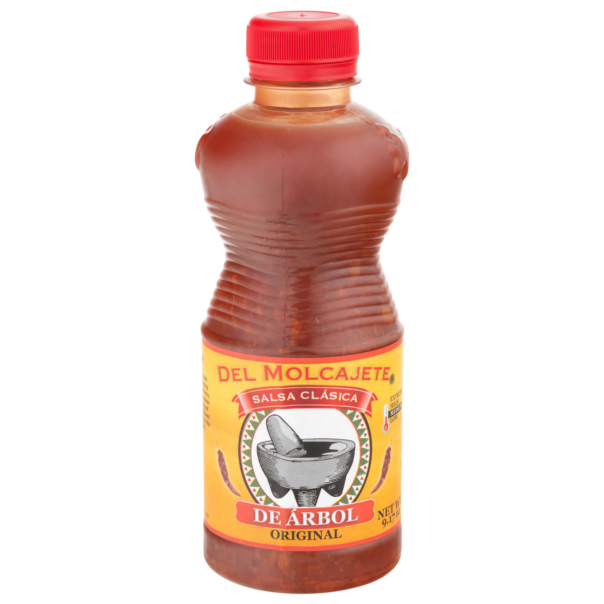 Del Molcajete Original Medium de Arbol Salsa Clasica 9.17 oz