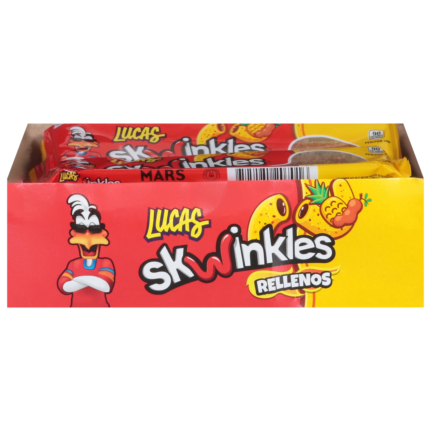 Skwinkles Hot Pineapple Candy Strips 12 - 0.92 oz Packs