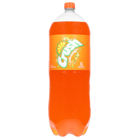 Crush Carbonated Orange Flavor Soft Drink 3 L