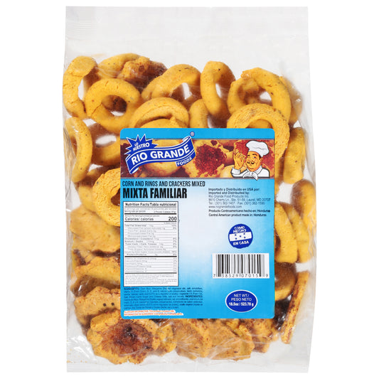 Rio Grande Foods Corn and Rings and Crackers Mixed 18.5 oz